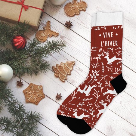 CHAUSSETTES HIVER "VIVE L HIVER"