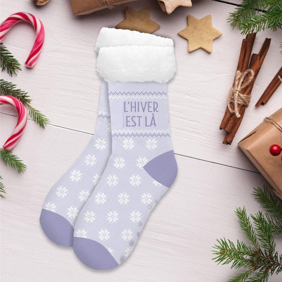 CHAUSSETTES MOUMOUTTE ENFANTS "L HIVER EST LA"