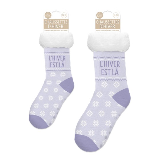 CHAUSSETTES MOUMOUTTE ENFANTS "L HIVER EST LA"