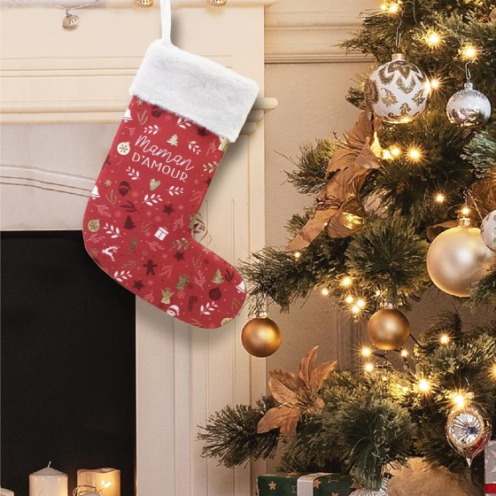 CHAUSSETTE DECO NOEL "MAMAN D AMOUR"