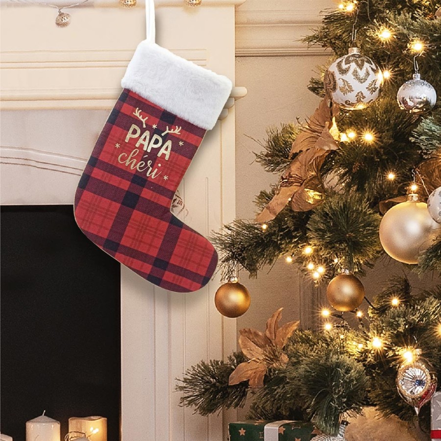 CHAUSSETTE DECO NOEL "PAPA CHERI"