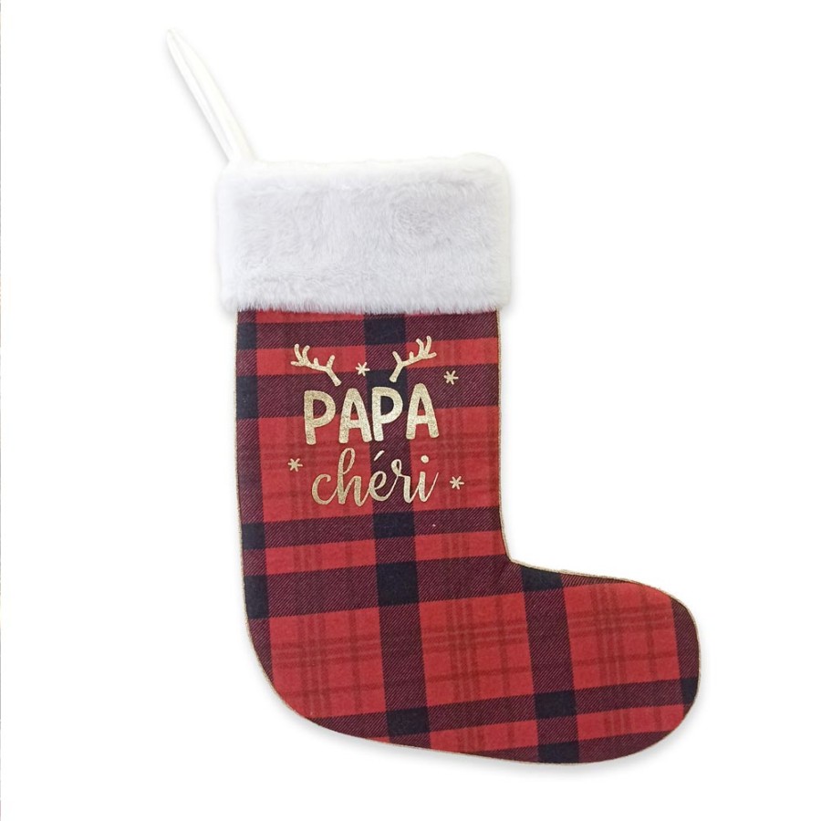 CHAUSSETTE DECO NOEL "PAPA CHERI"