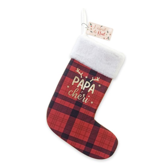 CHAUSSETTE DECO NOEL "PAPA CHERI"