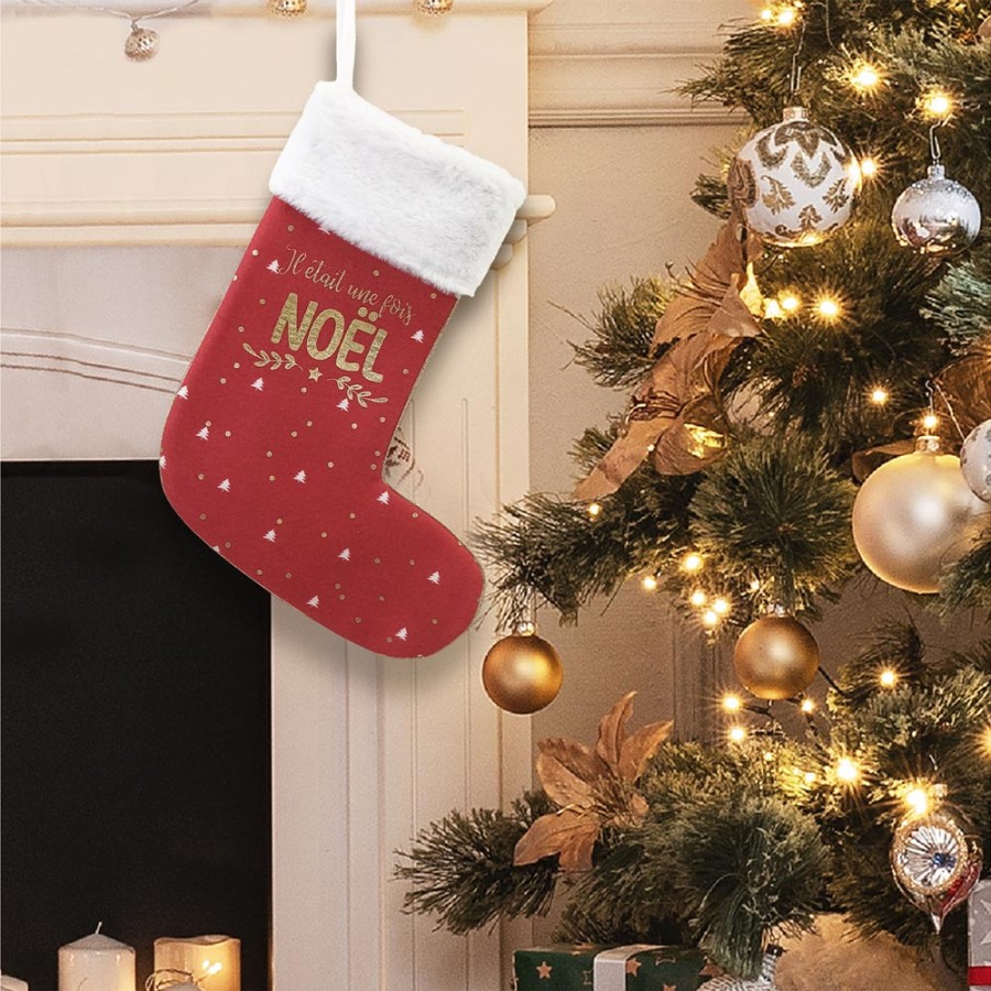 CHAUSSETTE DECO NOEL ...UNE FOIS NOEL"