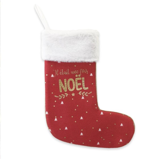 CHAUSSETTE DECO NOEL ...UNE FOIS NOEL"