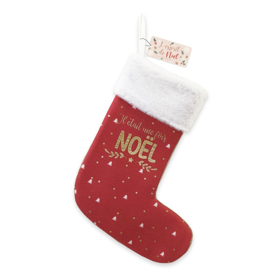 CHAUSSETTE DECO NOEL ...UNE FOIS NOEL"