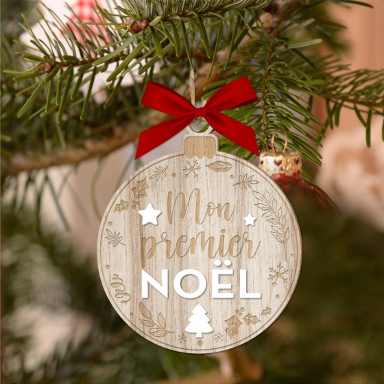BOULE NOEL RELIEF "MON 1ER NOEL"