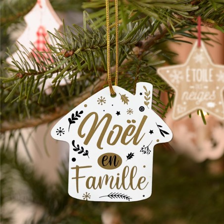 DECO SAPIN NOEL "EN FAMILLE"