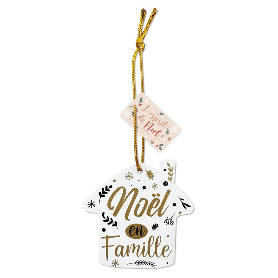 DECO SAPIN NOEL "EN FAMILLE"