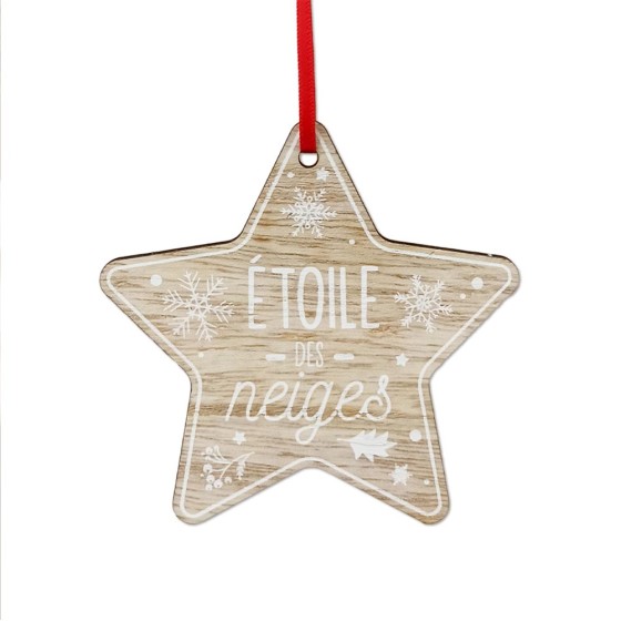 DECO SAPIN NOEL "ETOILE DES NEIGES"