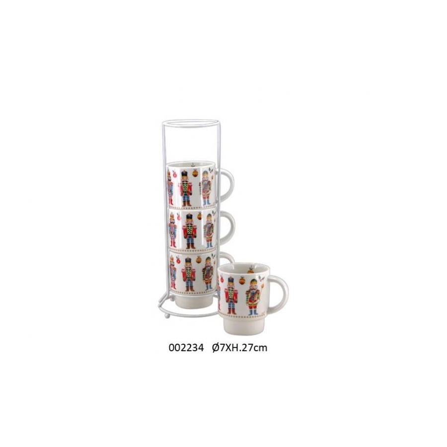 SET DE 4 MUGS S/COLONNE 'PIOTR' 