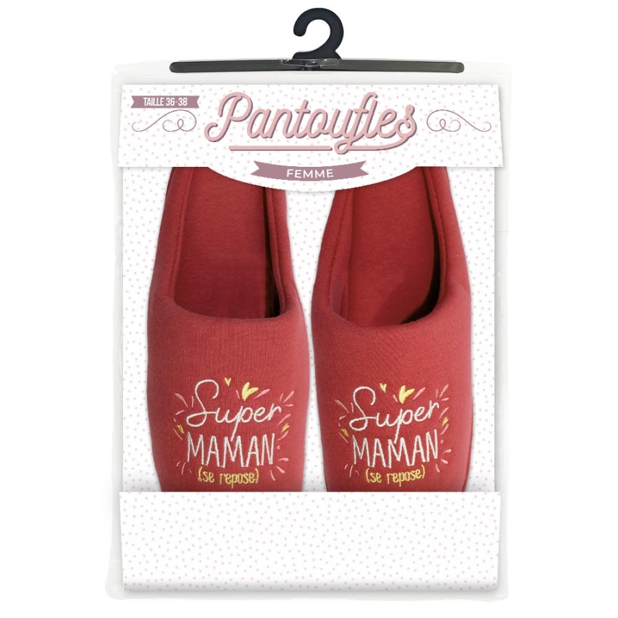 PANTOUFLES SUPER MAMAN 36-38