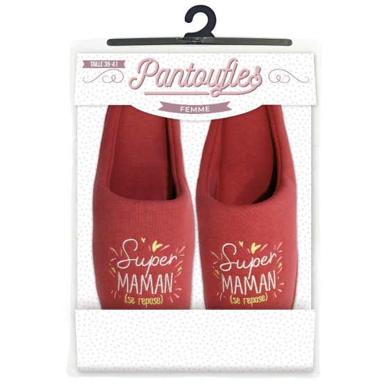 PANTOUFLES SUPER MAMAN 39-41