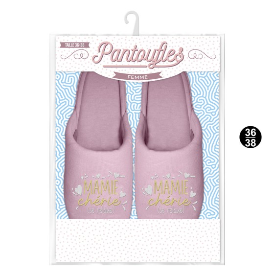 PANTOUFLES MAMIE CHERIE 36-38