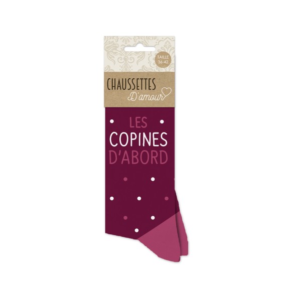 CHAUSSETTES LES COPINES C EST LA VIE/