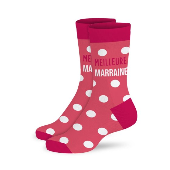 CHAUSSETTES "MEILLEURE MARRAINE"