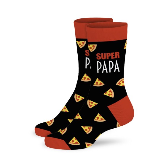 CHAUSSETTES "SUPER PAPA" PIZZA