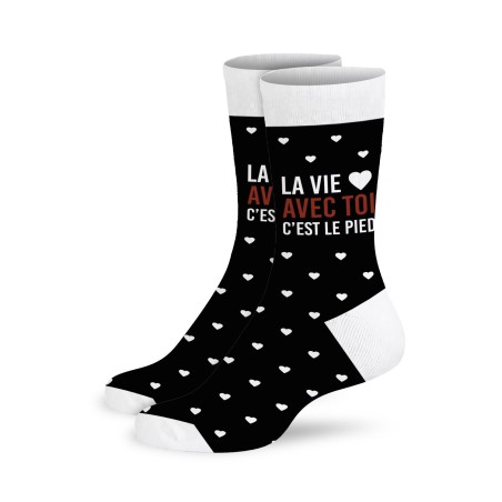 CHAUSSETTES "LA VIE AVEC TOI..."