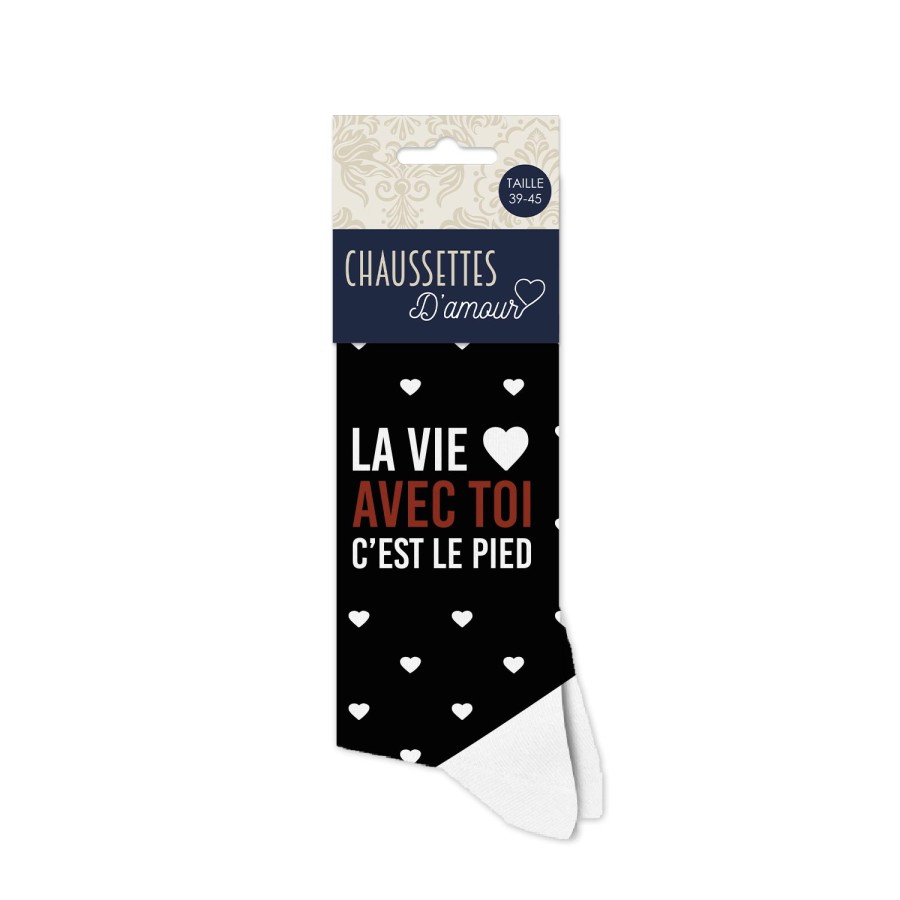 CHAUSSETTES "LA VIE AVEC TOI..."