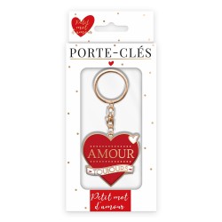 PORTE CLE "AMOUR TOUJOURS"/