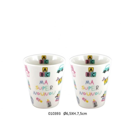 SET DE 2 TASSES DS COFFRET 'NOUNOU' 