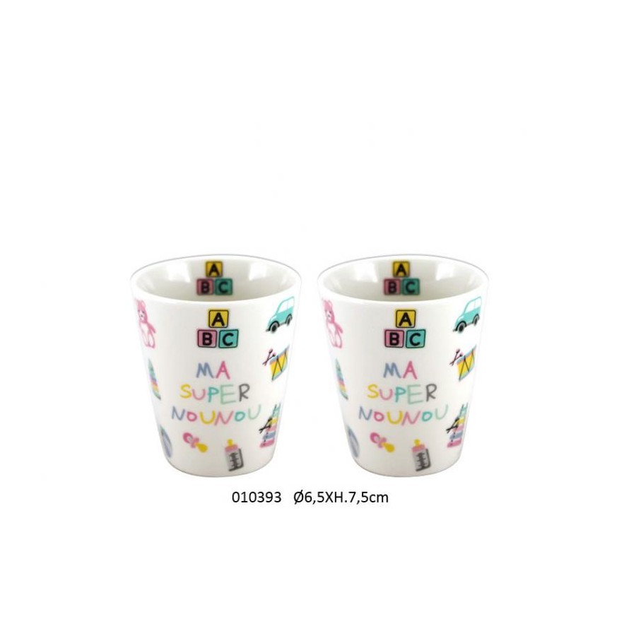 SET DE 2 TASSES DS COFFRET 'NOUNOU' 