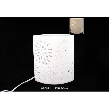 LAMPE PORCELAINE OVALE 