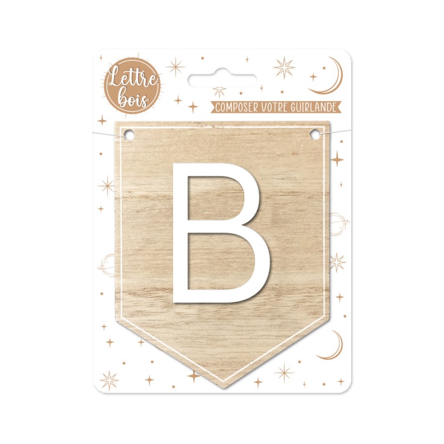 PLAQUE B POUR GUIRLANDE ALPHABET