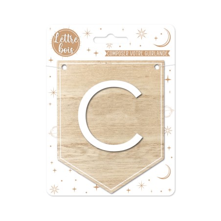 PLAQUE C POUR GUIRLANDE ALPHABET