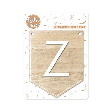 PLAQUE Z POUR GUIRLANDE ALPHABET