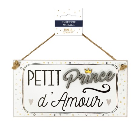 PLAQUE BOIS "PETIT PRINCE"