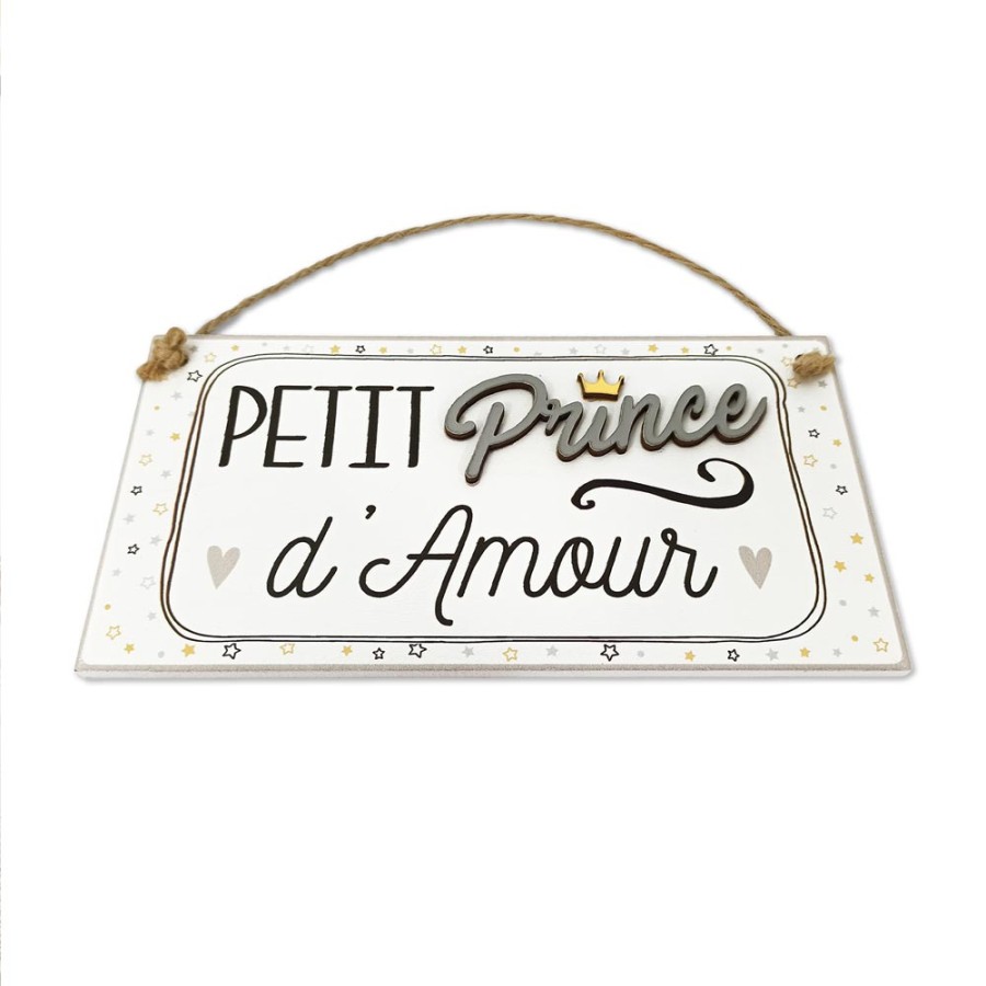 PLAQUE BOIS "PETIT PRINCE"