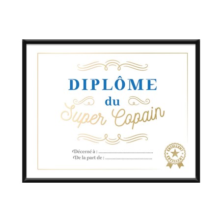 CADRE DIPLOME SUPER COPAIN