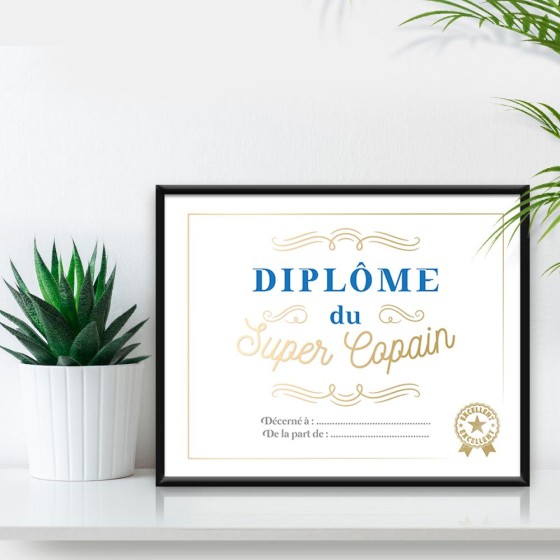 CADRE DIPLOME SUPER COPAIN