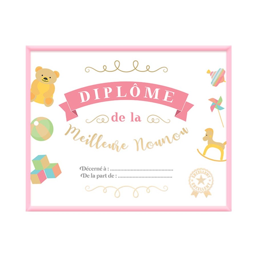 CADRE DIPLOME MEILLEURE NOUNOU