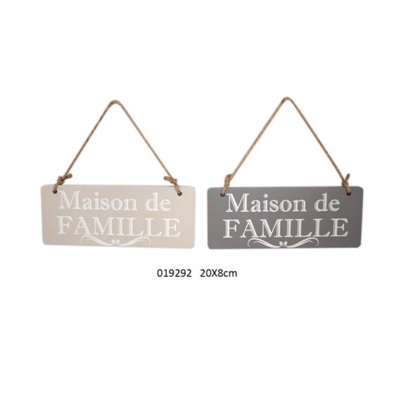 PANCARTE MAISON DE FAMILLE 