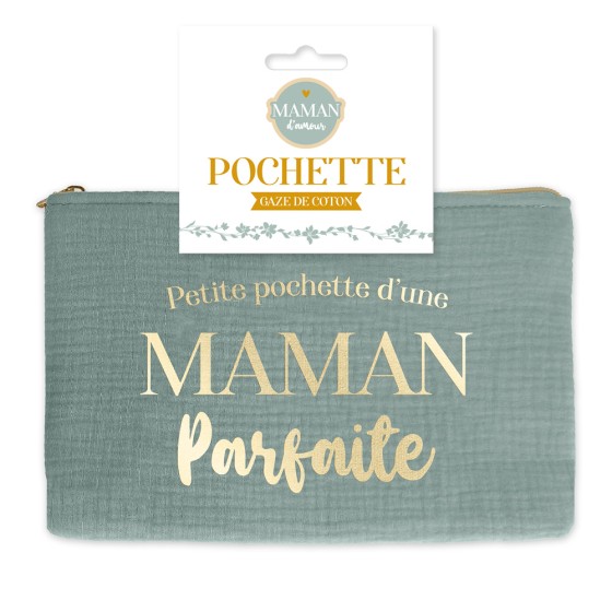 TROUSSE TOILETTE "MAMAN D AMOUR" BLEUE