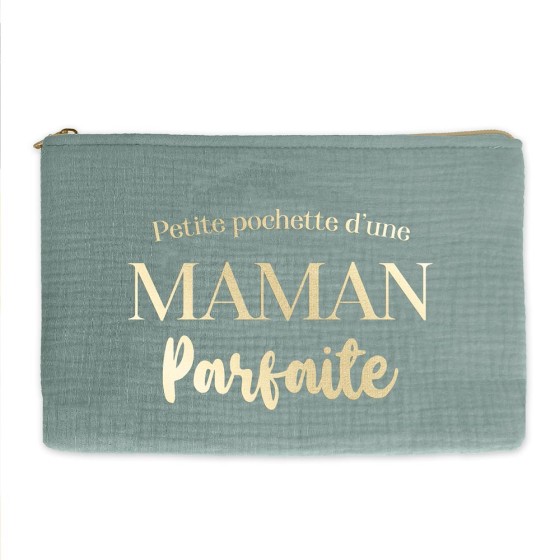 TROUSSE TOILETTE "MAMAN D AMOUR" BLEUE