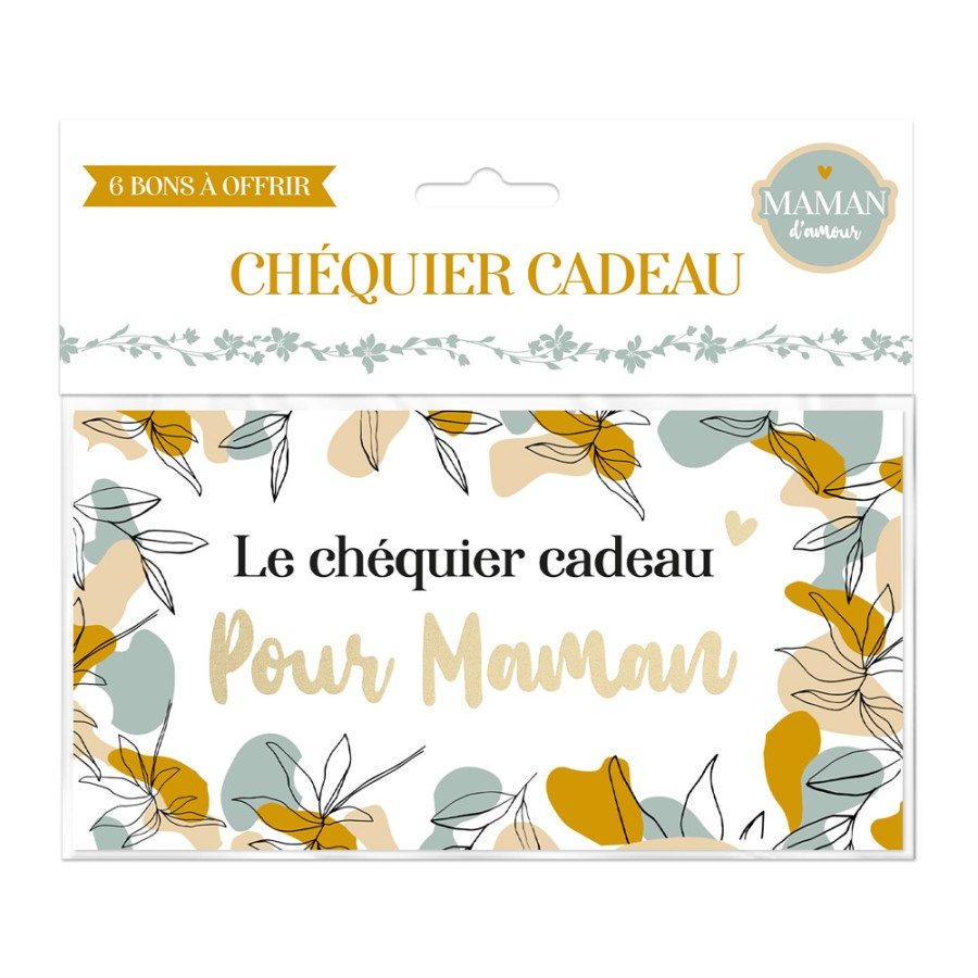 CHEQUIER CADEAU "POUR MAMAN"