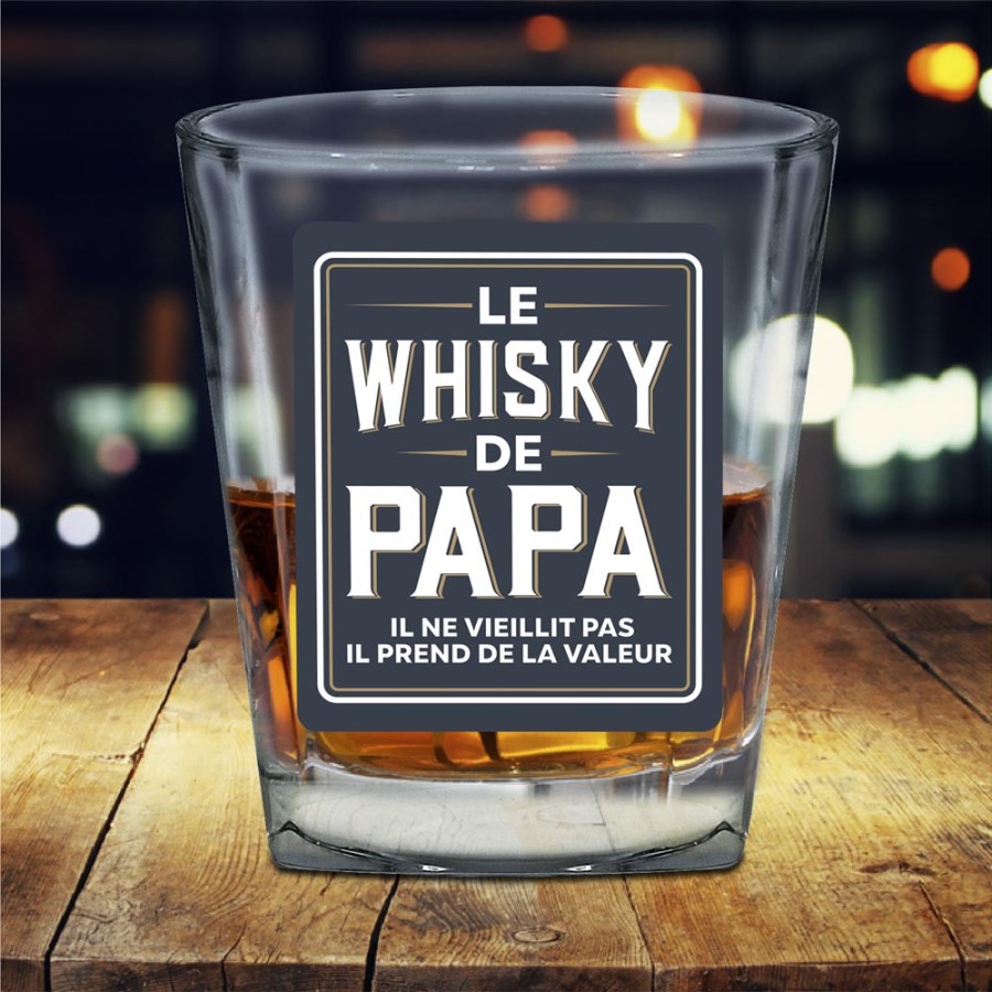 VERRE A WHISKY "LE WHISKY DE PAPA"