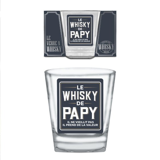 VERRE A WHISKY "LE WHISKY DE PAPY"