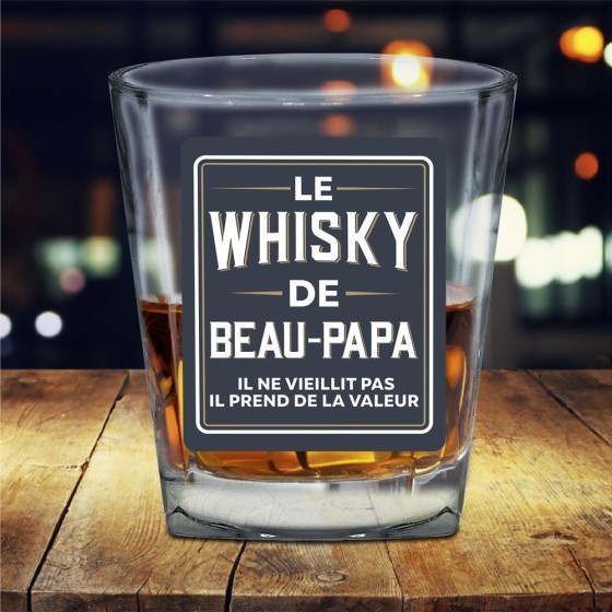 VERRE A WHISKY "LE WHISKY DE BEAU-PAPA"