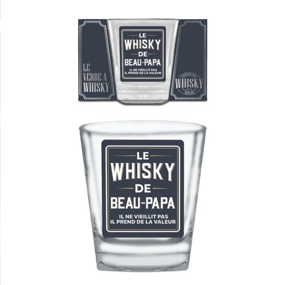 VERRE A WHISKY "LE WHISKY DE BEAU-PAPA"