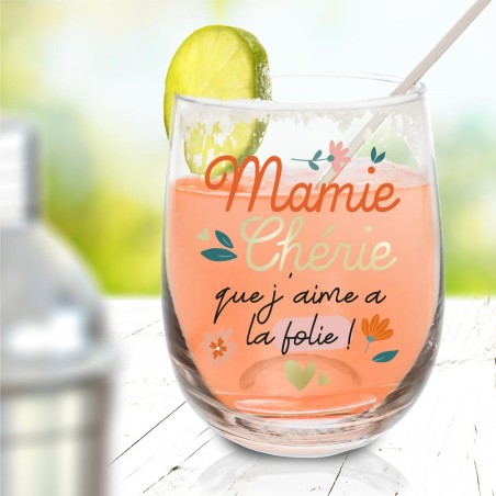 VERRE ROND "MAMIE CHERIE"