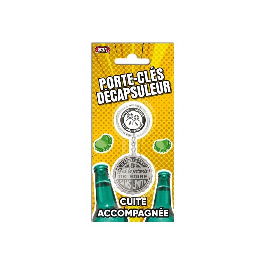Porte-clés décapsuleur Anni-Bière-Saire