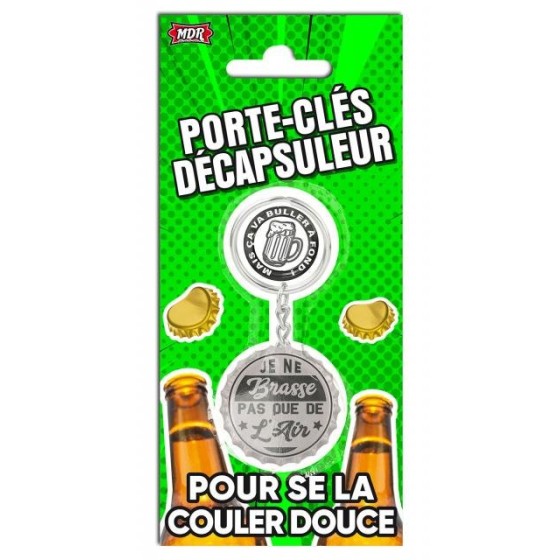 Porte-clés décapsuleur Permis de boire