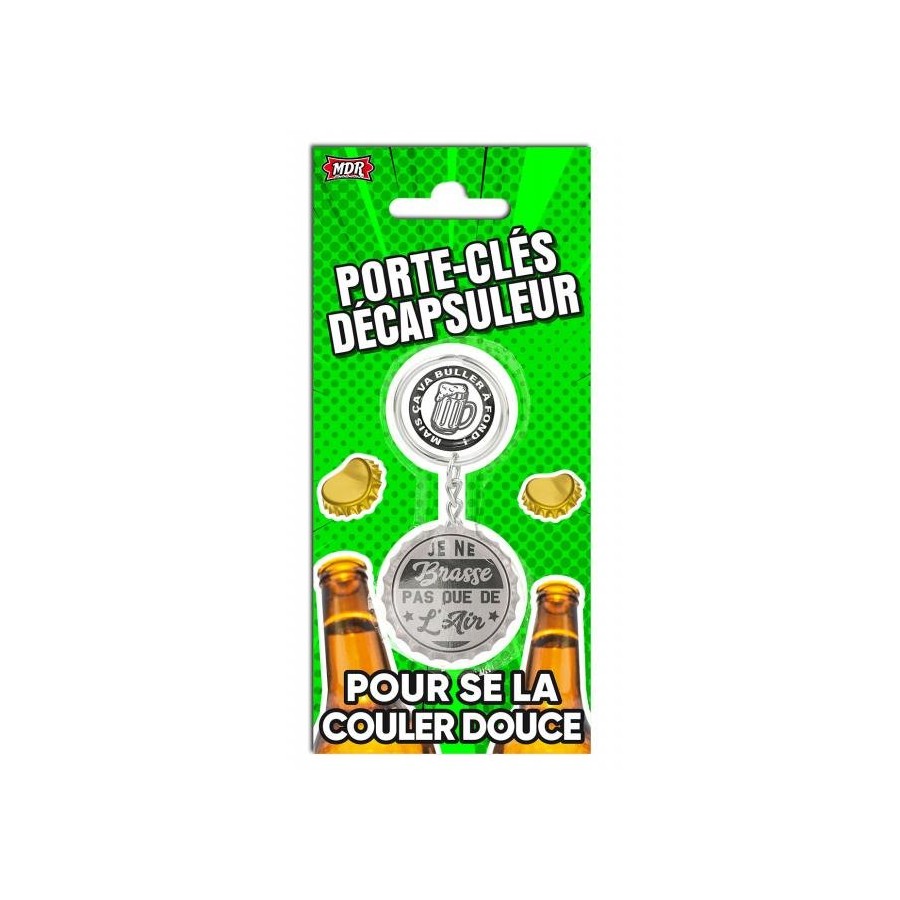 Porte-clés décapsuleur Permis de boire