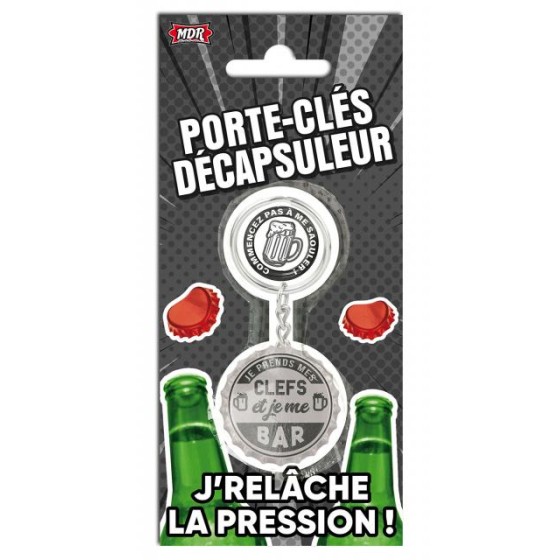 Porte-clés décapsuleur Je me bar