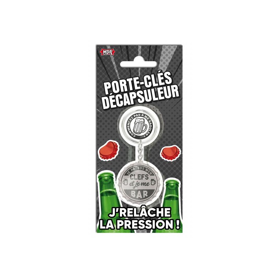 Porte-clés décapsuleur Je me bar