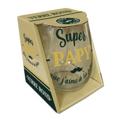 VERRE ROND "SUPER PAPY"